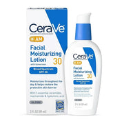 CeraVe AM Facial Moisturizing Lotion with SPF 30, Oil-Free Face Moisturizer with SPF, Formulated with Hyaluronic Acid, Nia...