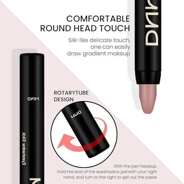 Kaely 2Pcs Cream Eye Shadow Sticks for Older Women, Stone Matte & Putty Matte Natural Eyeshadow Pencil Pens Waterproof, so...