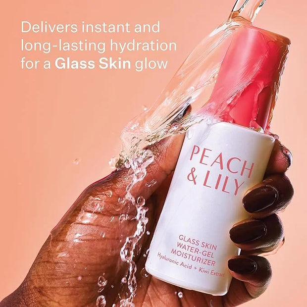 Peach & Lily Glass Skin Water-Gel Oil-Free Moisturizer | Non-Comedogenic | Clean, Non-toxic, Cruelty-free | 1.69 fl oz - P...