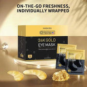 24k Gold Under Eye Patches (30 Pairs), eye mask, Collagen Skin Care Products, Eye Patches for Puffy Eyes, eye masks for da...