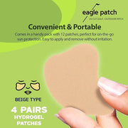 UV Protection Golf Patch (Beige, 4 PCS)- Hydrating Sunscreen Gel Facial Patches for Outdoor Activities, Skin Care Sunblock...