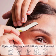 Face Razors for Women, Reusable Handle with 19 Microblades, Dermaplane Razor for Women Face, Eyebrow & Facial Razors, Peac...