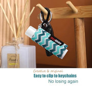 3pcs Lip Balm Holder Sleeves Keychain (Geometric