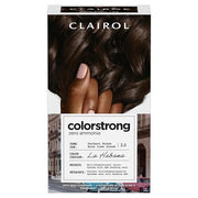 Clairol ColorStrong Permanent Zero Ammonia Hair Dye, 3.0 Darkest Brown - La Habana Hair Color, Pack of 1 - Product Image