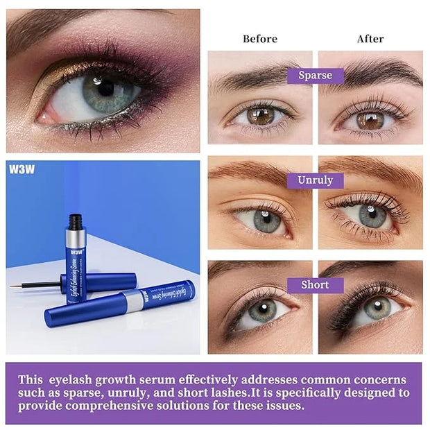 Lash Serum, W3W Eyelash Growth Serum, Eyelash Serum, Lash Serum for Boost Lash Growth Serum, Advanced Formula for Longer, ...