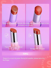SHEGLAM Mirror Kiss High-Shine Lipstick Silky Jelly Texture Hydrated&Smooth Lip Gloss-It Takes Guts - Product Image