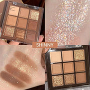Neutral Nude Brown Smokey Eye Shadow Palette,Rose Gold Bronze Naked Cream Eyeshadow Palette Makeup,Highly Pigmented Natura...