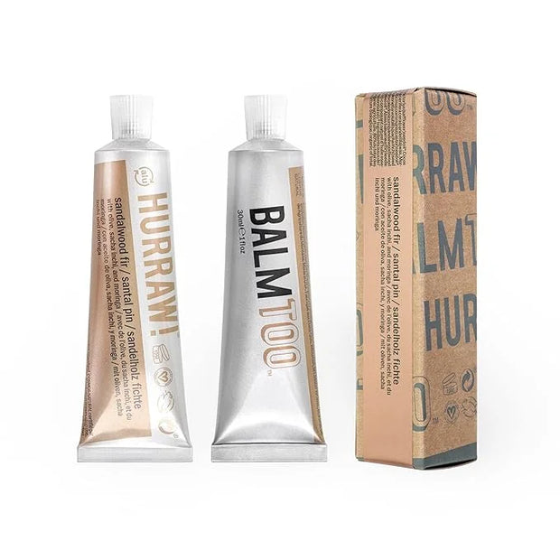 Hurraw! Balmtoo Squeezable Balm, Sandalwood Fir: Organic.