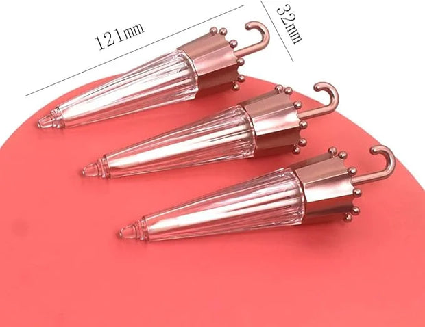 COSIDEA EMPTY 20pcs Umbrella shaped lip gloss tube 5ml, Cute lipgloss tubes containers with wand cosmetic packing containe...