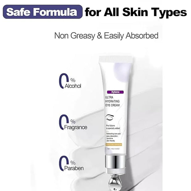 Xylane Eye Cream for Dark Circle & Puffiness, Caffeine/Pro-Xilane Active Anti-Wrinkle Eye Cream, Anti-Aging Active Eye Rep...