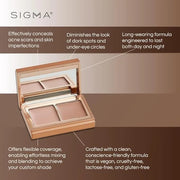 Sigma Beauty Spectrum Color-Correcting Duo – Color Correcting Cream for Concealing and Priming Skin, 2in1 Makeup Set with ...