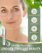 American Natural Eye Serum for Puffy Bags Under Eyes (0.5oz) - Dark Eye Circle Remover with Organic Cucumber & Chamomile E...