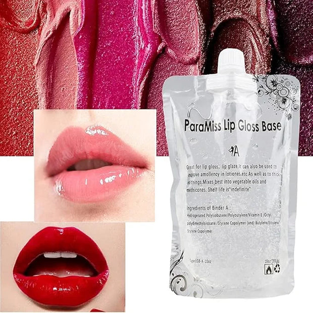 Lip Gloss Base 10 Ounce (350 ML) Clear Lip Gloss Non-Stick Moisturizing Versagel lip gloss base DIY Handmade Lip Gloss Lip...