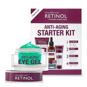 Retinol Eye Gel - Reduces Puffiness & Dark Circles, Restores Elasticity Anti-Aging Starter Kit – Perfect For Travel or Fir...