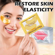 30 PCS Lip Mask Under Eye Mask 24K Gold Eye Mask,Moisturizing Nourishing Lip Mask for Dry Lips,Eye Patches for Puffy Eyes ...