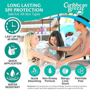 Caribbean Breeze Continuous Tropical Mist SPF 50 Sunscreen Spray for Kids, Reef Safe Sunscreen Spray, Up to 80 Minutes Wat...
