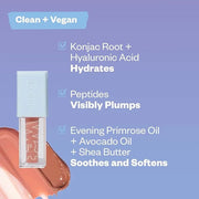 Kosas Wet Lip Oil Gloss - Hydrating Lip Plumping Treatment with Hyaluronic Acid & Peptides, (Jaws) - Product Image