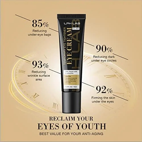 Instant Firm Eye Tightening Cream: Temporary Eye Bag Removal Tightener for Under-eye Puffiness Reducer Treatment, No White...