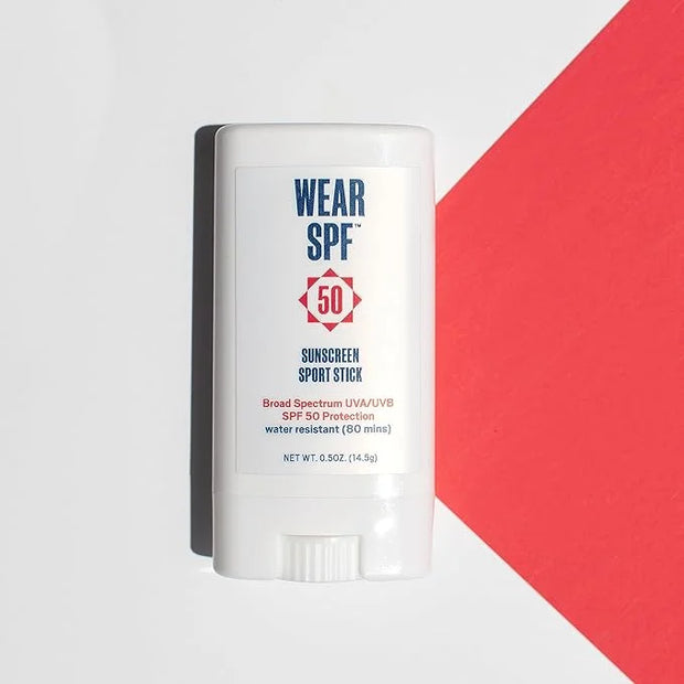 50 Sunscreen Sport Stick with Broad Spectrum SPF 50 UVA/UVB Protection, Sweat- & Water-Resistant Portable Hands-Free Stick...