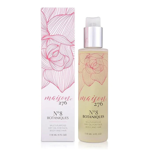 Maison 276 No. 8 Botaniques Multi-Purpose Moroccan Oil Moisturizer for Face, Body & Hair, After Bath & Shower Body Oil For...