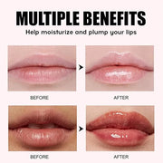 4 Colors Fat Oil Lip Gloss, Lip Oil Lip Glaze Hydrating Lip Glow Oil Big Brush Head Moisturizing Lip Gloss, Shiny Transpar...