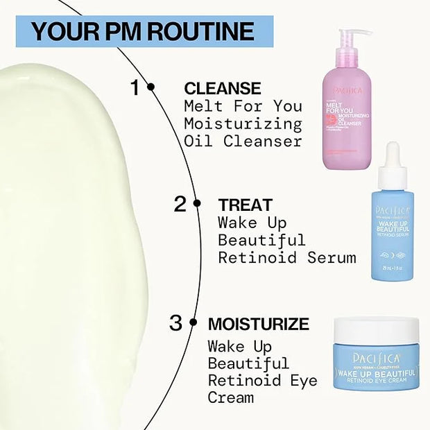Pacifica Wake Up Beautiful Retinoid Eye Cream – Anti-Aging Under Eye Cream for Fine Lines & Wrinkles, Infused w/ Retinoid,...