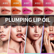 Hydrating Lip Glow Oil, Lip Oil Gloss Transparent Toot Tinted Nourishing Long Lasting Repairing Lightening Lip Lines (RASP...
