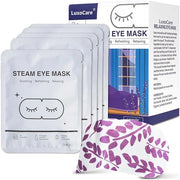 Steam Eye Mask - Self Heating, Moist Hot, Purple, Polyester, Disposable, Lightweight, Eye Mask for Puffy Eyes, Dry Eyes, P...