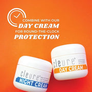 Cleure Hyaluronic Acid & Shea Butter Anti-Aging Night Cream for Sensitive Skin, Gluten, Salicylate, Paraben & Fragrance Fr...