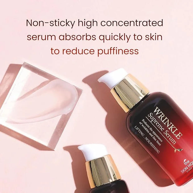 THE SKIN HOUSE Wrinkle Supreme Gift Set l Birthday Gifts, Korean Facial Skin Care, Wrinkles, Fine Lines, Nourishing l Red ...