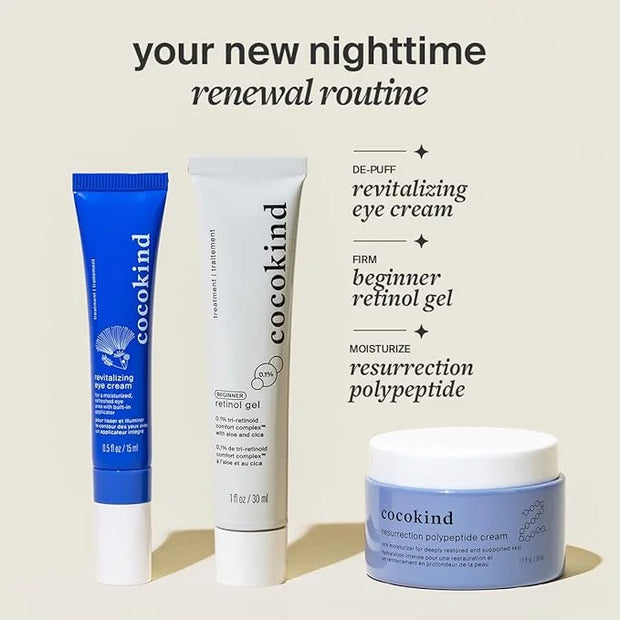 Revitalizing Eye Cream by Cocokind, Depuff & Reduce Fine Lines and Wrinkles, Cream for Firmer and Brighter Looking Eye Are...