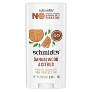 Schmidt's Aluminum-Free Vegan Deodorant Sandalwood & Citrus for Women and Men, with 24 Hour Odor Protection, Natural Ingre...