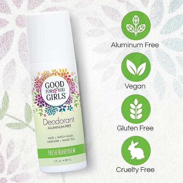 Good for You Girls Aluminum-Free, Natural & Vegan Deodorant for Kids, Preteens, Teens, Safe & Effective Odor Protection, C...