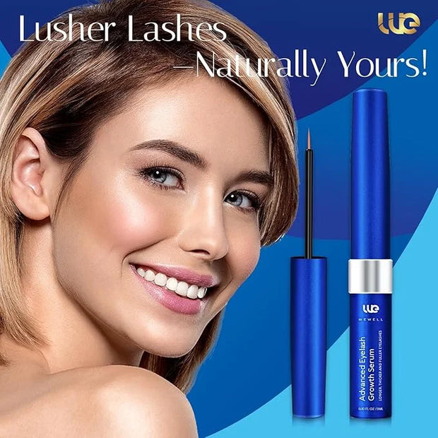 Advanced Eyelash Growth Serum for Lash: Premium Lash Enhancer for Natural Thicker and Longer Lashes – Booster for Enhanced...