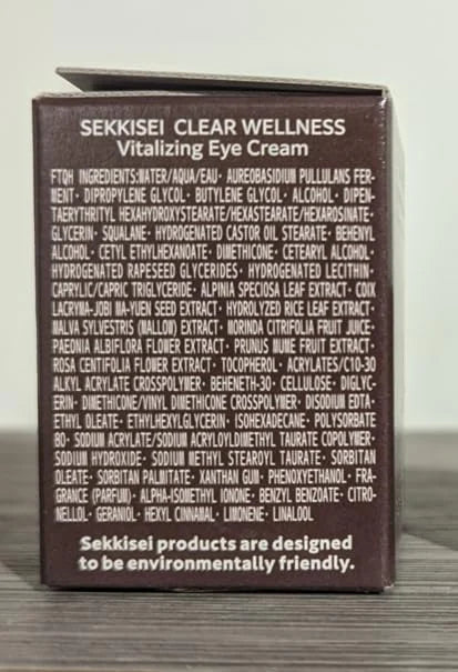 SEKKISEI CLEAR WELLNESS Vitalizing Eye Cream 0.53 Ounce - Product Image