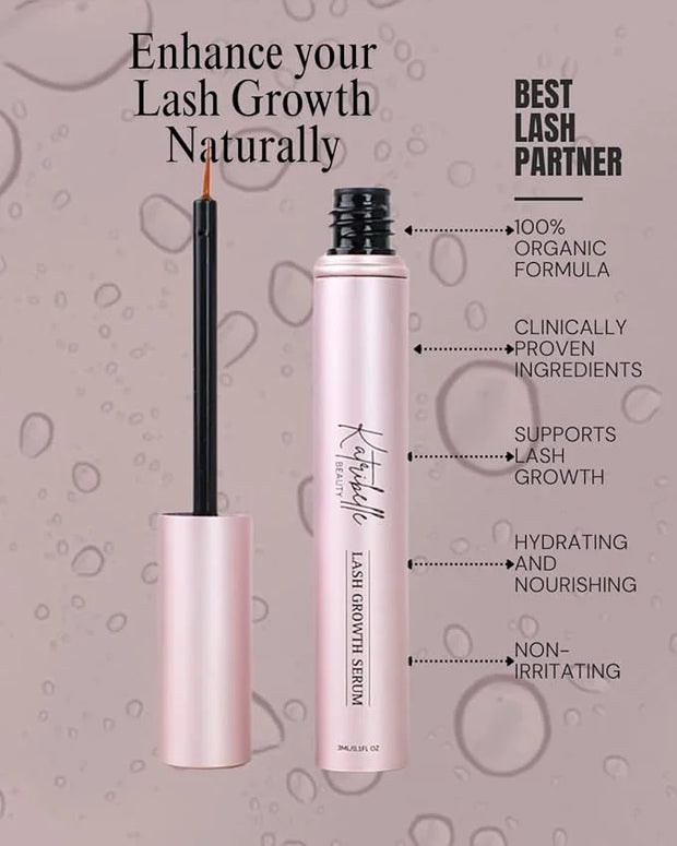 Eyelash Growth Serum: Eyelash Serum To Grow Lashes - Boost Growth Regrowth For Longer, Thicker, Fuller-Looking Lashes - 10...