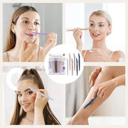 D 18 PCS Eyebrow Razor,Dermaplane Razor,Face Razors for Women,Dermaplaning Tool for Face,3 Colors Facial Hair Shavers with...