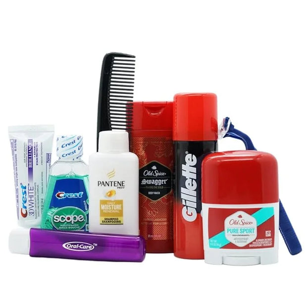 10 Piece Resealable Men's Travel Kit - Product Image