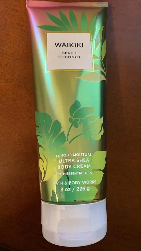 Bath and Body Works WAIKIKI - BEACH COCONUT Ultra Shea Body Cream 8 Ounce (2020 Edition) - Product Image