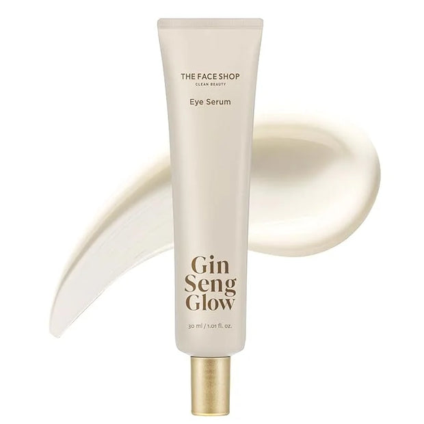 The Face Shop Ginseng Glow Eye Serum - Reduces Visible Dark Circles & Wrinkles, with Korean Ginseng, Retinol, Anti Aging, ...