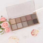evpct 10 Colors Matte Nude Eye Shadow Palette Makeup for Older Women, Nude Brown Pink Cocoa Taupe Mauve Neutral Matte Crea...
