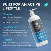 Aloe Up Sport Sunscreen Lotion SPF 30 - Broad Spectrum UVA/UVB Sunscreen Protector for Face and Body With Hydrating Aloe V...