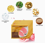 10pc Moisturizing Pink Eye Mask Collagen Eye Patch Crystal Eye Patch Moisturizing (Pink) - Product Image