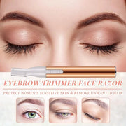 Chumia 2 Pcs Electric Eyebrow Trimmer Women Precision Face Razors Mini Shaver with Comb Christmas Women Gift Battery Opera...
