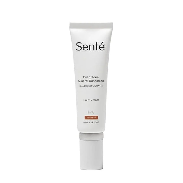 Senté Even Tone Mineral Sunscreen Tinted Broad-Spectrum Lotion- Light-Medium SPF 40 - UVA/UVB Protection - 40-Min Water-Re...