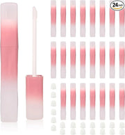 COSIDEA 15pcs 5ml Irregular rectangle empty lip gloss tubes bulk with wand unique Gradient pink lipgloss tube - Product Image