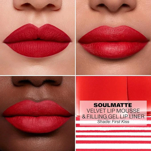 Morphe Soulmatte Velvet Lip Mousse Matte Lipstick - Air-Whipped, Soft Matte Lip Makeup with Vitamin E to Hydrate, Soften a...