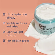 Kind Science Hydration Cream - Moisturizer Face Cream For Women - Anti Aging for Day and Night - Visibly Reduces Wrinkles,...