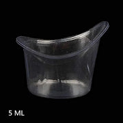 50 Pcs Non Sterile Disposable Plastic Eye Wash Cups Portable Disposable Measuring Cup 5ml Eye Flush Cleaning Cups Vials fo...