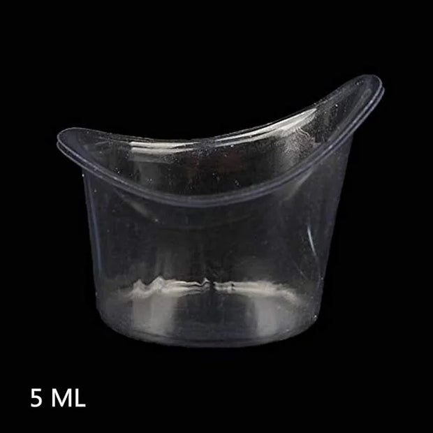 50 Pcs Non Sterile Disposable Plastic Eye Wash Cups Portable Disposable Measuring Cup 5ml Eye Flush Cleaning Cups Vials fo...